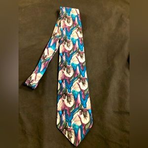 J Garcia 100% Silk Tie vintage slightly used excellent condition